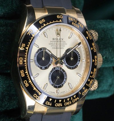 Rolex Daytona Mint Complete Set Daytona Yml Pikachu Champagne Dial Gold Ceramic 126518ln-0011
