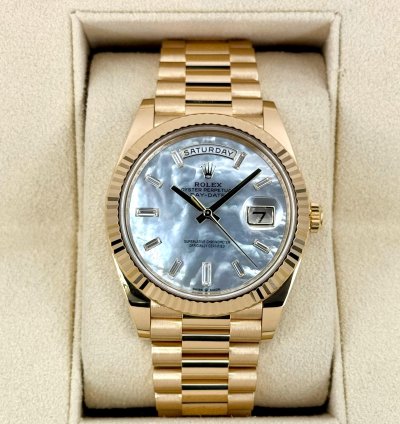 Rolex Day-date 40 New 2025 Day-date 40mm 228238 Mother Of Pearl Diamond Dial