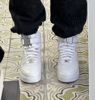 1017 Alyx 9sm Nike Air Force 1 High Rollercoaster Buckle