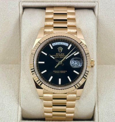 Rolex Day-date 40 New 2025 Day-date 40mm 228238 Presidential Black Dial