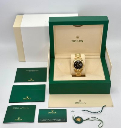 Rolex Day-date 40 New 2025 Day-date 40mm 228238 Presidential Black Dial