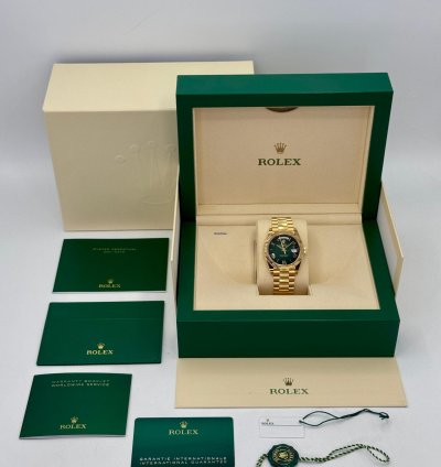 Rolex Day-date 40 New 2025 Day-date 40mm 228238 Presidential Green Ombre Dial