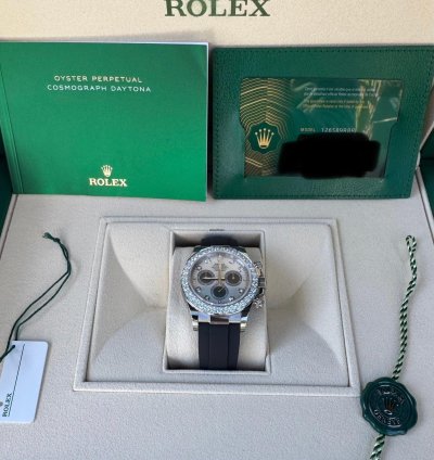 Rolex Daytona Mother Of Pearl Cosmograph Daytona December 2024 Diamond Panda White Tag Full Set