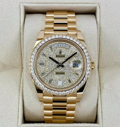 Rolex Day-date 40 New 2025 Day-date 40mm 228348rbr Diamond Paved Dial