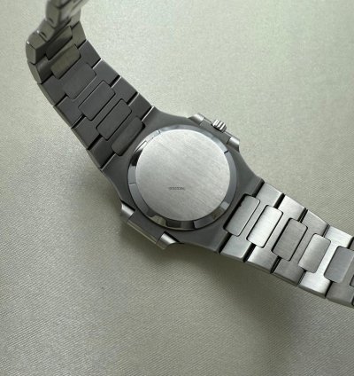 Patek Philippe Nautilus In Steel Roman Numerals Black Dial 3800 1a-001