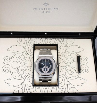 Patek Philippe Nautilus In Stock Nautilus Blue Dial Serviced 2022 Unworn Condition