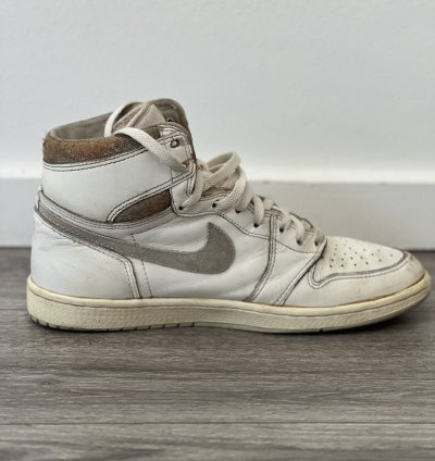 1985 Air Jordan 1 High Natural Grey Size Us 10 5
