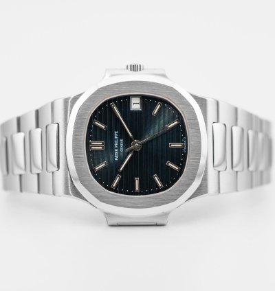 Patek Philippe Nautilus Italian Paper Full Set Nautilus Ref 3800 Blue Dial