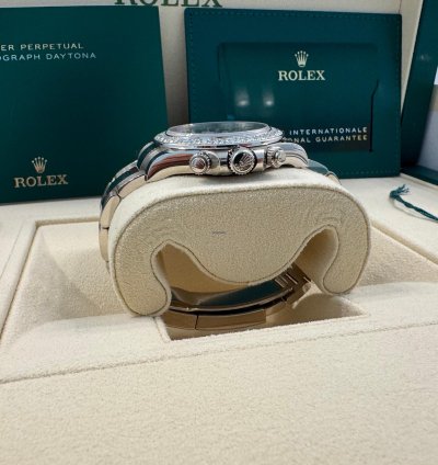 Rolex Daytona Mother Of Pearl Cosmograph Daytona Diamond Mother New December 2024 Diamond Panda White Tag Full Set