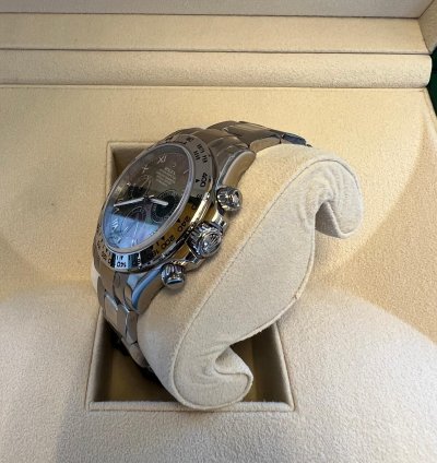 Rolex Daytona Mother Of Pearl Roman Numeral Dial White Gold