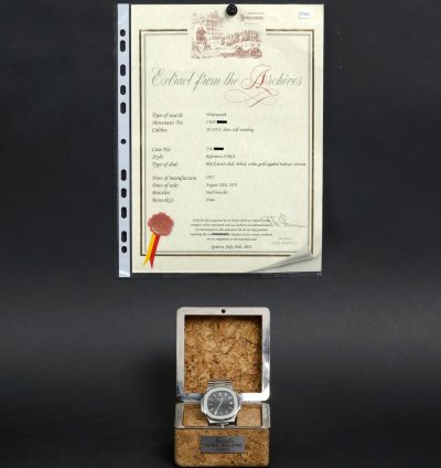 Patek Philippe Nautilus Jumbo 3700 With Box And Extract 1977