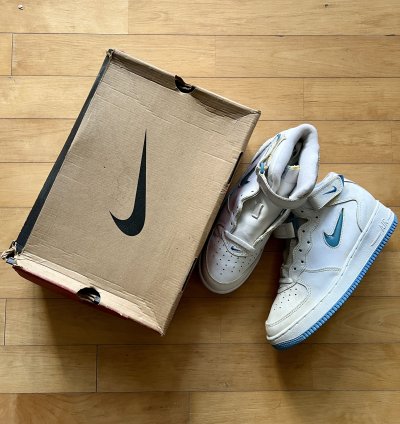 1996 Nike Air Force 1 Mid Sc Unc Jewel Rhino Us8 5