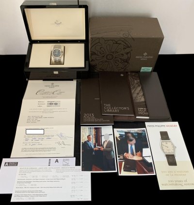 Patek Philippe Nautilus Jumbo 5711 1a Signed By President Dr Thierry Stern Full Set 2014