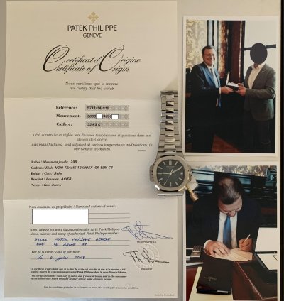 Patek Philippe Nautilus Jumbo 5711 1a Signed By President Dr Thierry Stern Full Set 2014
