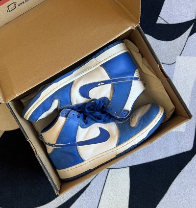 1999 Nike Dunk High Le Kentucky Blue White - Vintage - Used
