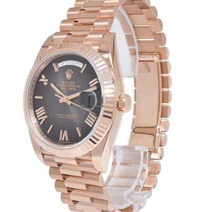 Rolex Day-date 40 New Rolex Day-date 40 President 18k Rose Gold Slate Ombre Watch 24 228235