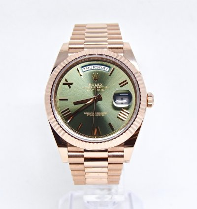 Rolex Day-date 40 New Unworn Olive Green Anniversary Dial Box And Papers 2022