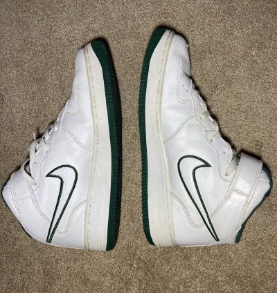 2001 Nike Air Force 1 High Soldier Celtics Green White 90s