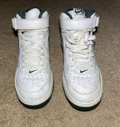 2001 Nike Air Force 1 High Soldier Celtics Green White 90s