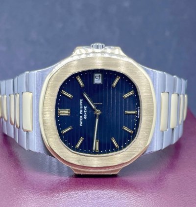 Patek Philippe Nautilus Jumbo Steel Gold Box Papers 1980