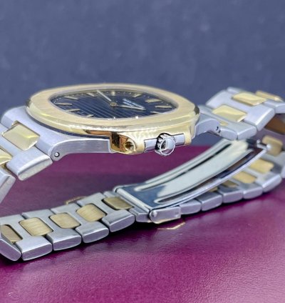 Patek Philippe Nautilus Jumbo Steel Gold Box Papers 1980
