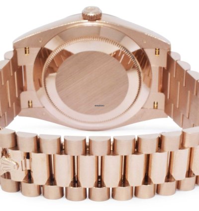 Rolex Day-date 40 Nos Rolex Day-date 40 18k Rose Gold Chocolate Roman Mens Watch 21 228235