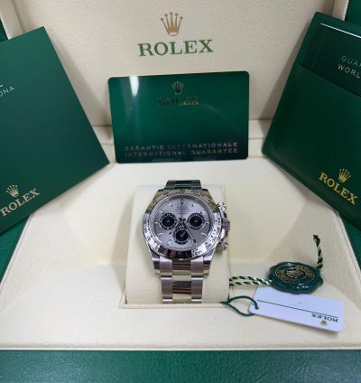 Rolex Daytona New 2022 Daytona 116509 White Gold Silver Ghost