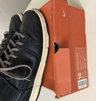2001 Nike Dunk Hi Plus Stussy 302763-001 Vintage Us10
