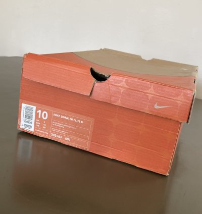 2001 Nike Dunk Hi Plus Stussy 302763-001 Vintage Us10