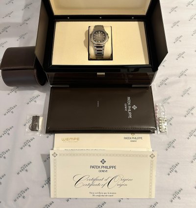 Patek Philippe Nautilus Lady 35 Mm Grey Dial 7118 1a-011 Very Good Condt Incl Invoice Germ 2022