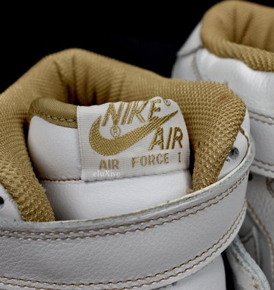 2002 Air Force 1 Mid White Cane Contrast Stitch Ds