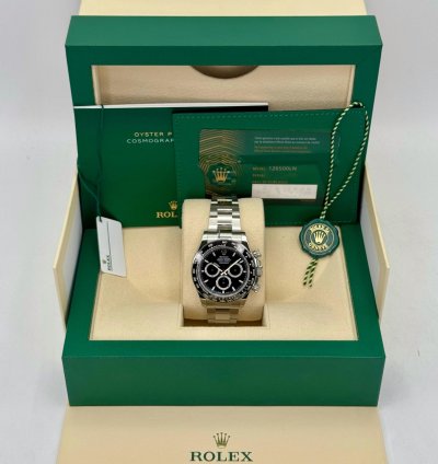 Rolex Daytona New 2024 Cosmograph Daytona 40mm 126500ln Oystersteel Black Dial With Oyster Bracelet