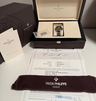 Patek Philippe Nautilus Lady Quadrante Antracite Full Set