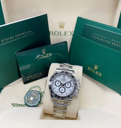 Rolex Daytona New 2024 Daytona 126500ln Stainless Steel Cosmograph 40mm White Panda Ceramic Bezel