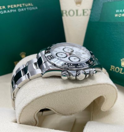 Rolex Daytona New 2024 Daytona 126500ln Stainless Steel Cosmograph 40mm White Panda Ceramic Bezel