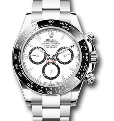 Rolex Daytona New 2024 Daytona 126500ln Stainless Steel Cosmograph 40mm White Panda Ceramic Bezel