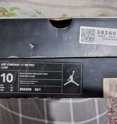 2003 Air Jordan 11 Retro Low Ie Bred 306008-061