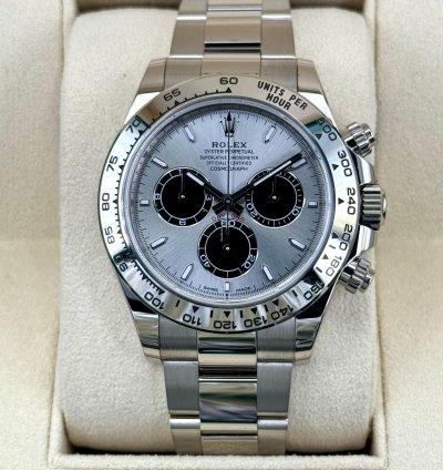 Rolex Daytona New 2024 Daytona 40mm 126509 White Gold Silver Ghost Dial