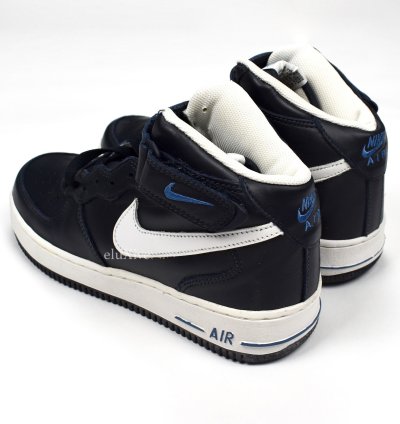 2003 Nike Air Force 1 Mid Dark Obsidian Varsity Blue Ds