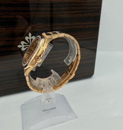Patek Philippe Nautilus Limited Edition Asprey Nautilus With Baguette Diamond Dial And Bezel