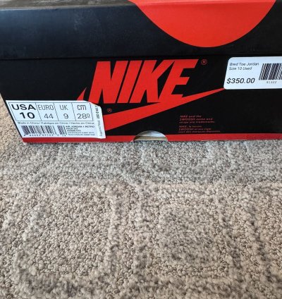 Jordan 1 Retro High Bred Toe 2018
