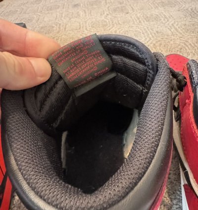 Jordan 1 Retro High Bred Toe 2018