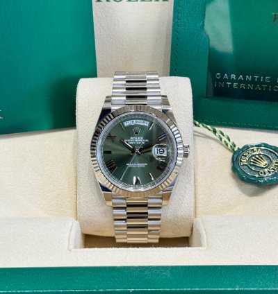 Rolex Day-date 40 Olive Green 2022 Full Set