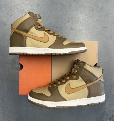 2003 Nike Dunk High Hay Maple Taupe