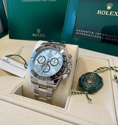 Rolex Daytona New 2024 New Reference Platinum Open Caseback Oyster Bracelet Brown Ceramic Bezel