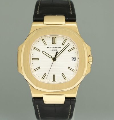 Patek Philippe Nautilus Mint Papers Nautilus 5711j White 18k Yellow Gold 5711j-001 Watch Box