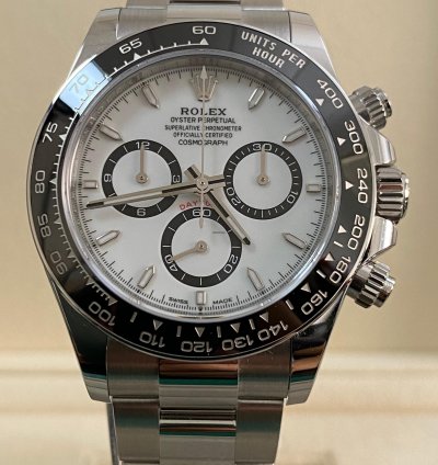 Rolex Daytona New 2024 Unworn Cosmograph Daytona Steel Panda 126500ln Complete Set