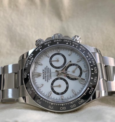 Rolex Daytona New 2024 Unworn Cosmograph Daytona Steel Panda 126500ln Complete Set