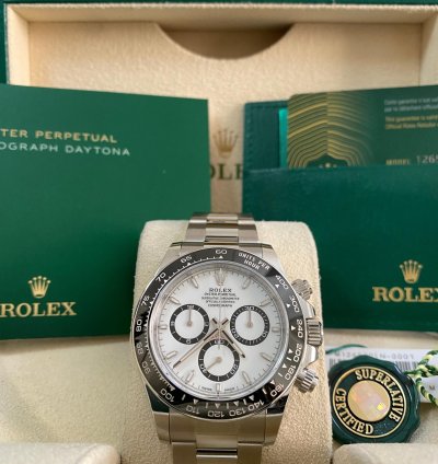Rolex Daytona New 2024 Unworn Cosmograph Daytona Steel Panda 126500ln Complete Set