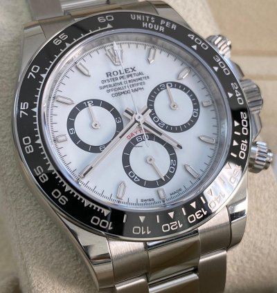 Rolex Daytona New 2024 Unworn Cosmograph Daytona Steel Panda 126500ln Complete Set